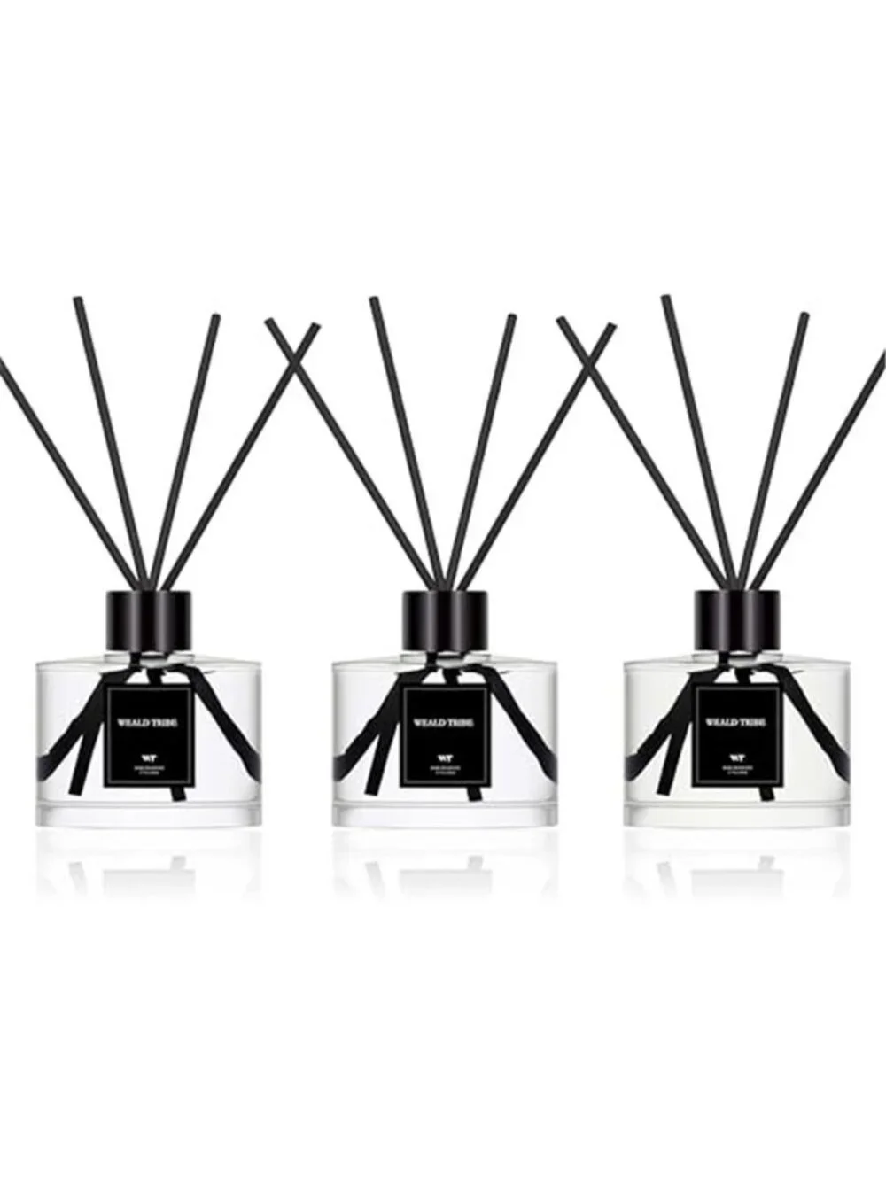 Reed Diffuser Set of 3 for Bathroom Air Fresheners, Oil Diffuser Sticks